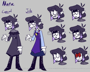 Mora: Character and Expression Sheet (2023)
